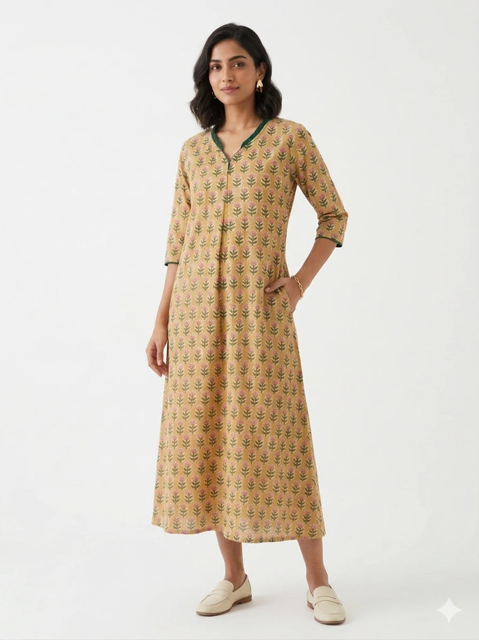 Pure Jaipur Cotton Dress NK341